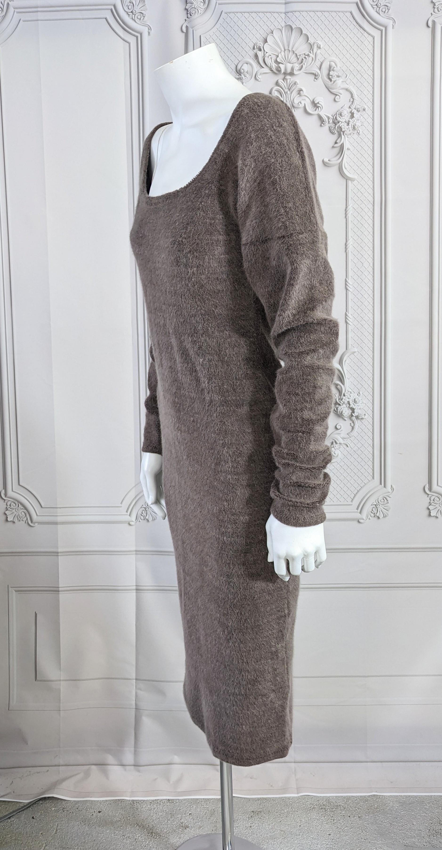 Gray Elongated Mohair Wiggle Dress, Studio VL For Sale