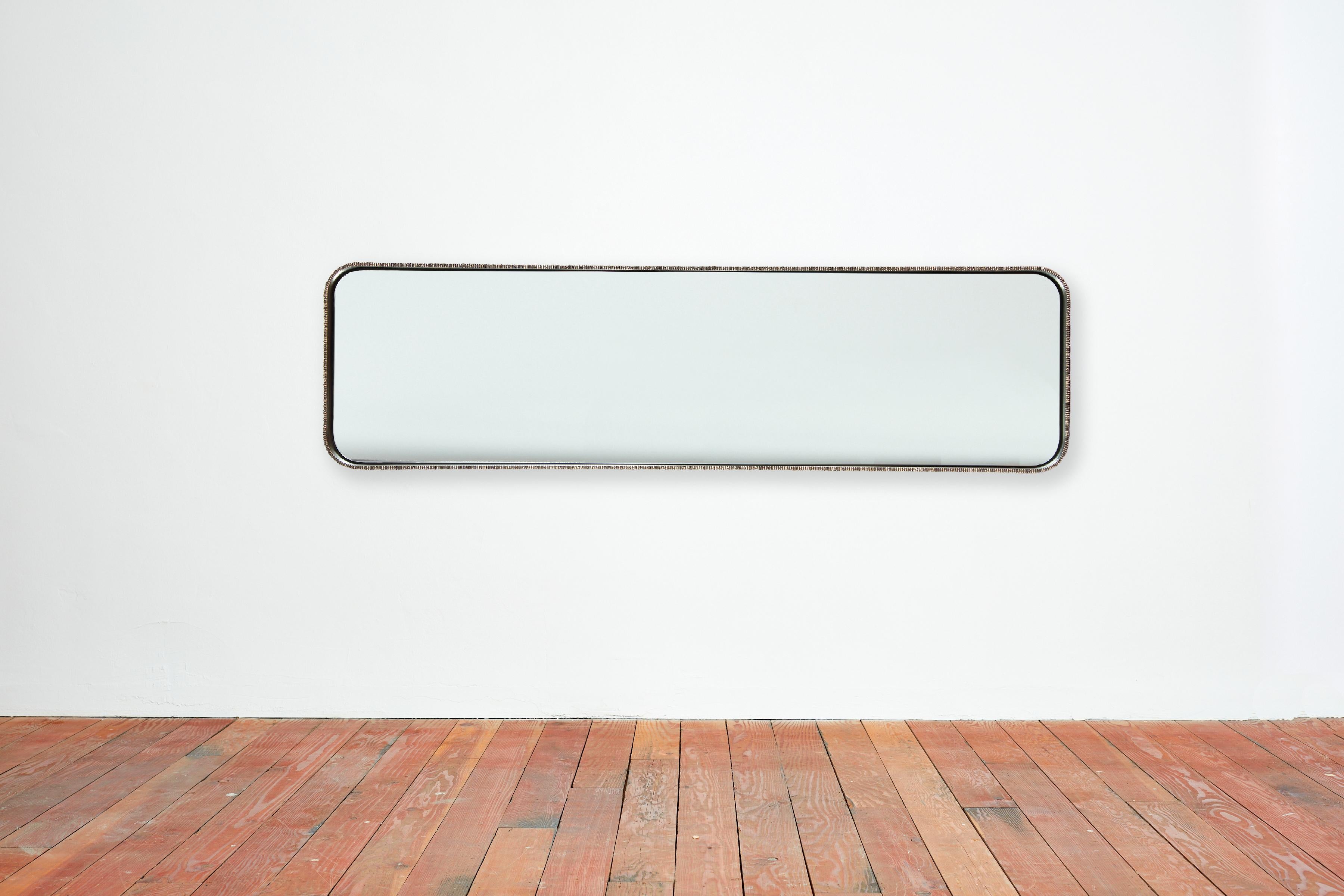 Bronze Elongated Molten Mirror by William Emmerson  For Sale