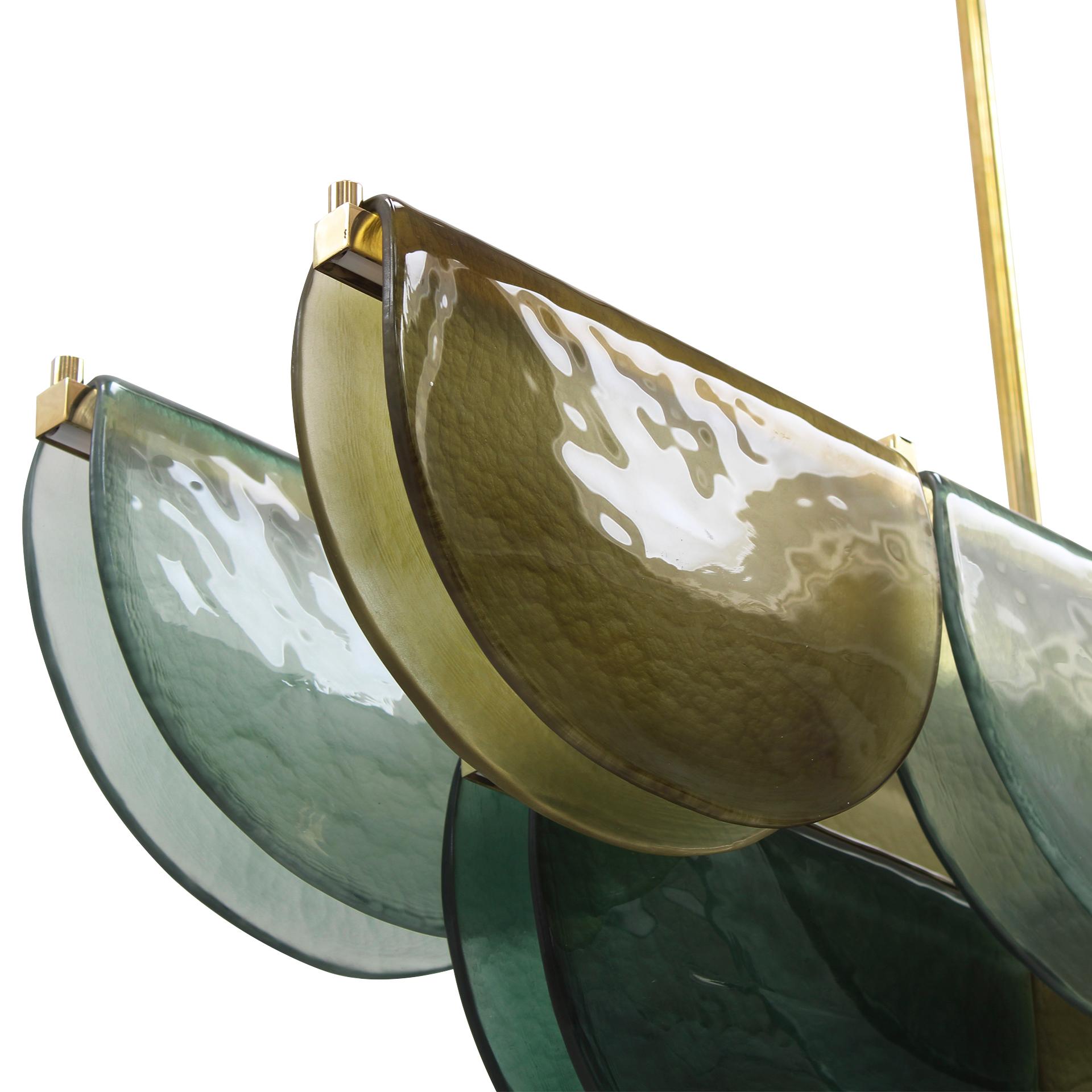 Lámpara de techo alargada de cristal de Murano, Italia Siglo XXI y contemporáneo en venta