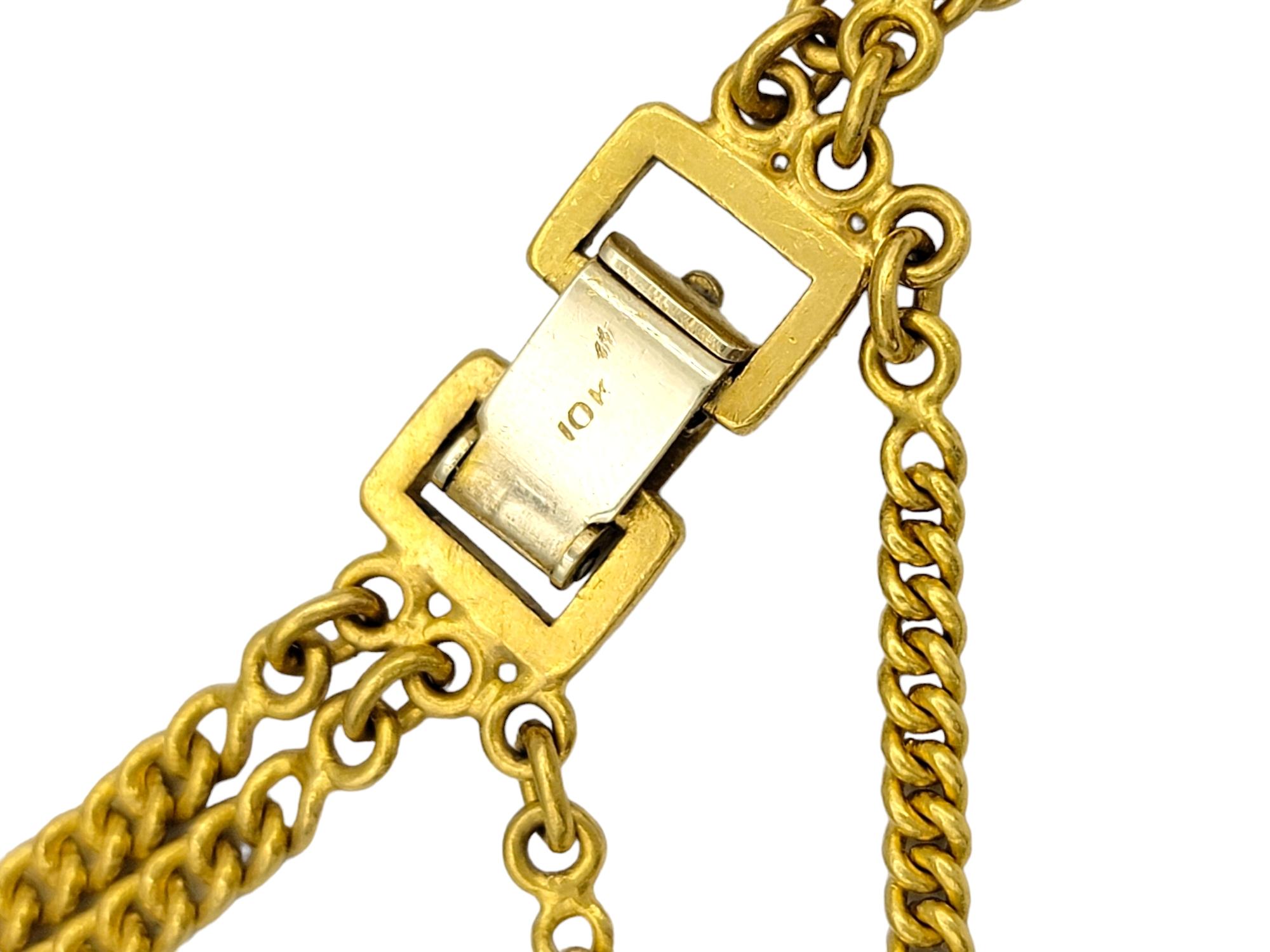 Elongated Oval Cabochon Jadeite Curb Link Bracelet Set in 24 Karat Yellow Gold  For Sale 3