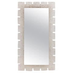 Elongated Plexiglas Hillebrand Illuminated mirror 1960 Germany