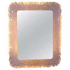Elongated Plexiglas Hillebrand Mirror, 1960 Germany