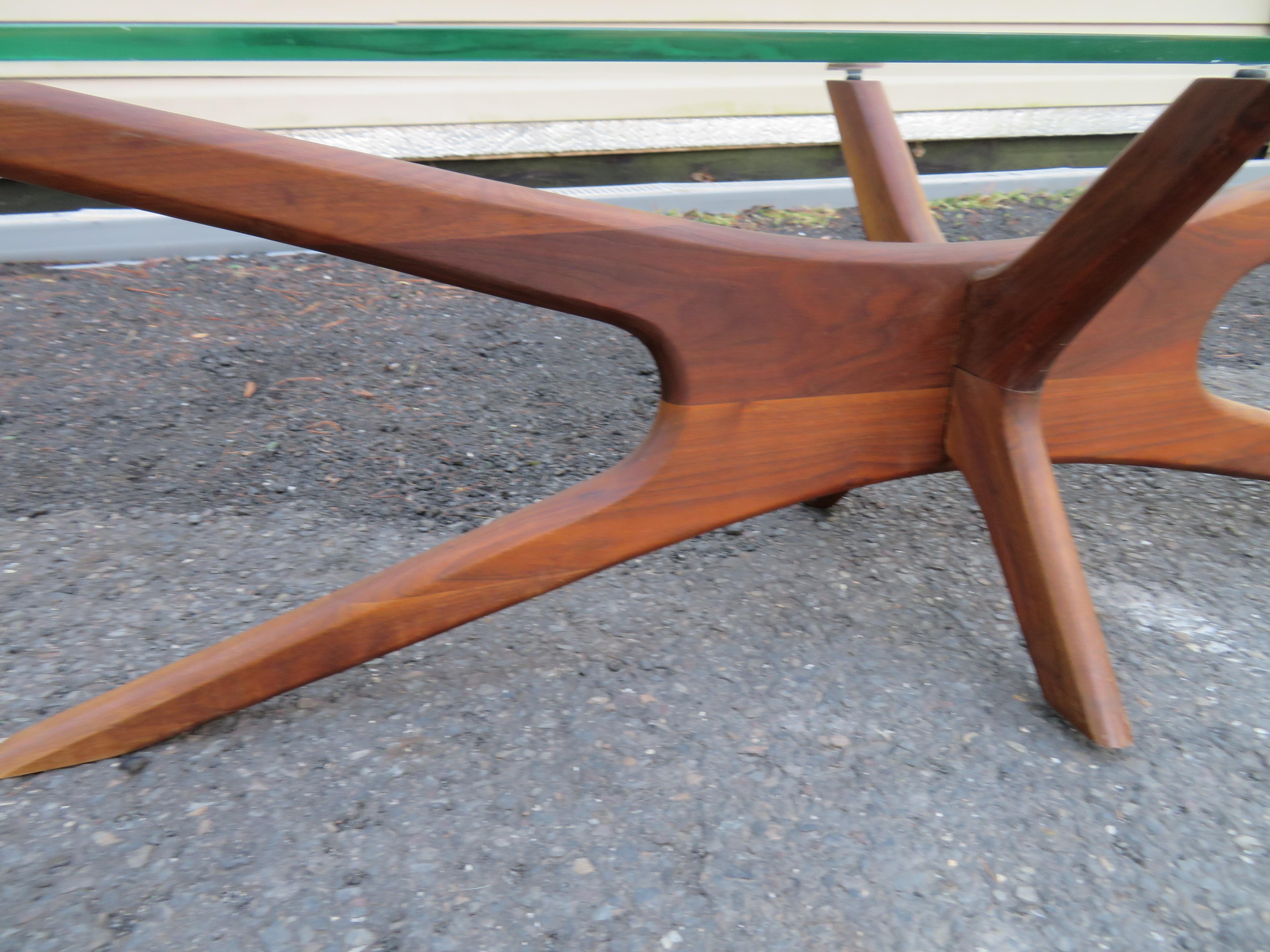 Mid-Century Modern Table de cocktail sculpturale Jax allongée par Adrian Pearsall, mi-siècle moderne en vente