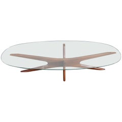 Elongated Sculptural "Jax" Cocktail Table by Adrian Pearsall Mid-Century Modern