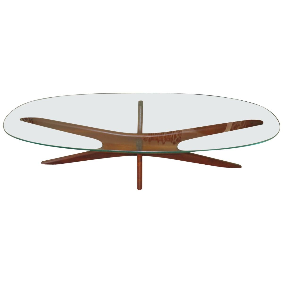 Elongated Sculptural "Jax" Cocktail Table by Adrian Pearsall Mid-Century Modern