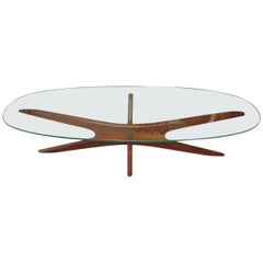 Elongated Sculptural "Jax" Cocktail Table by Adrian Pearsall Mid-Century Modern