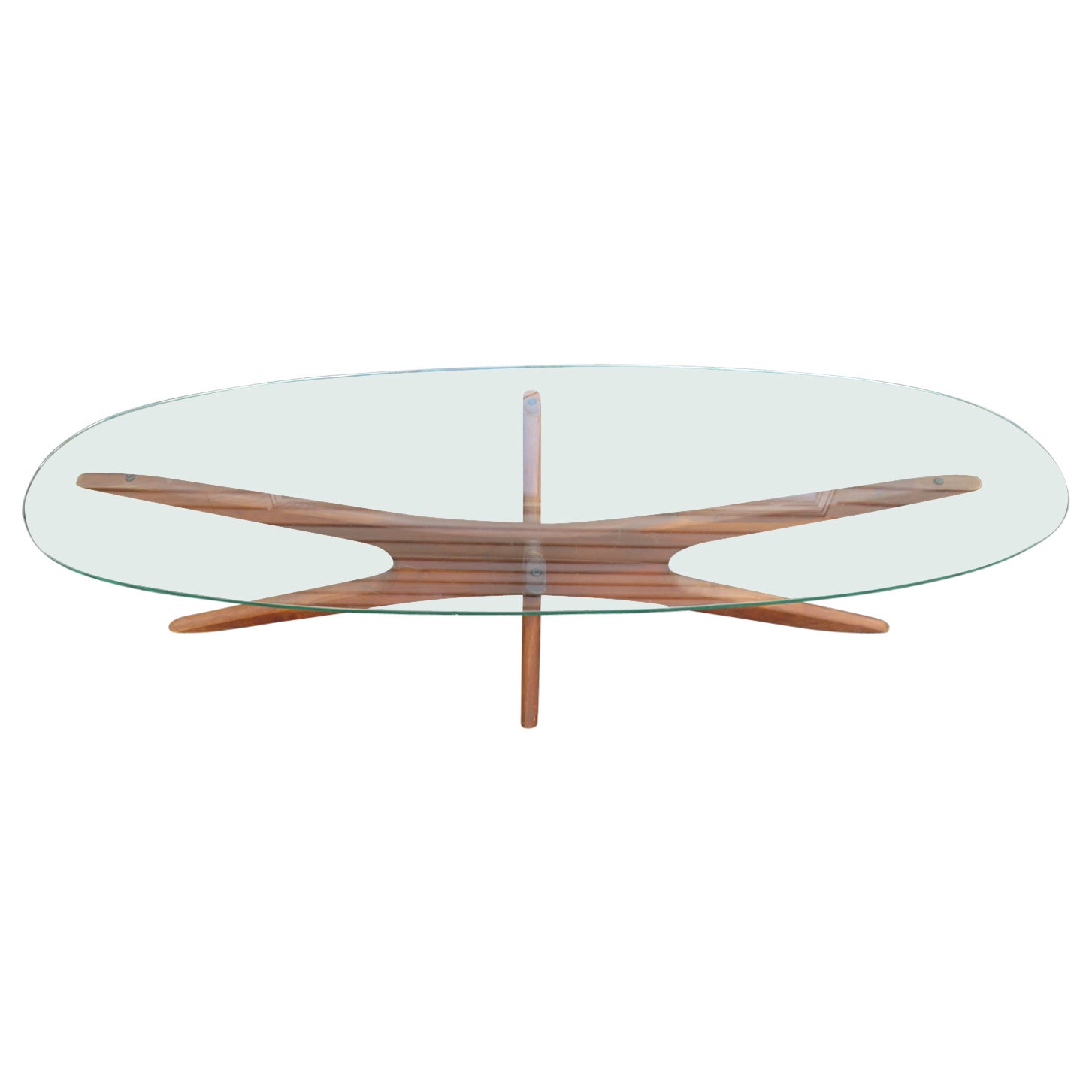 Elongated Sculptural "Jax" Cocktail Table by Adrian Pearsall Mid-Century Modern