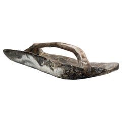 Elongated Sculptural Wooden Bowl, Europe Second half of the 20th Century
