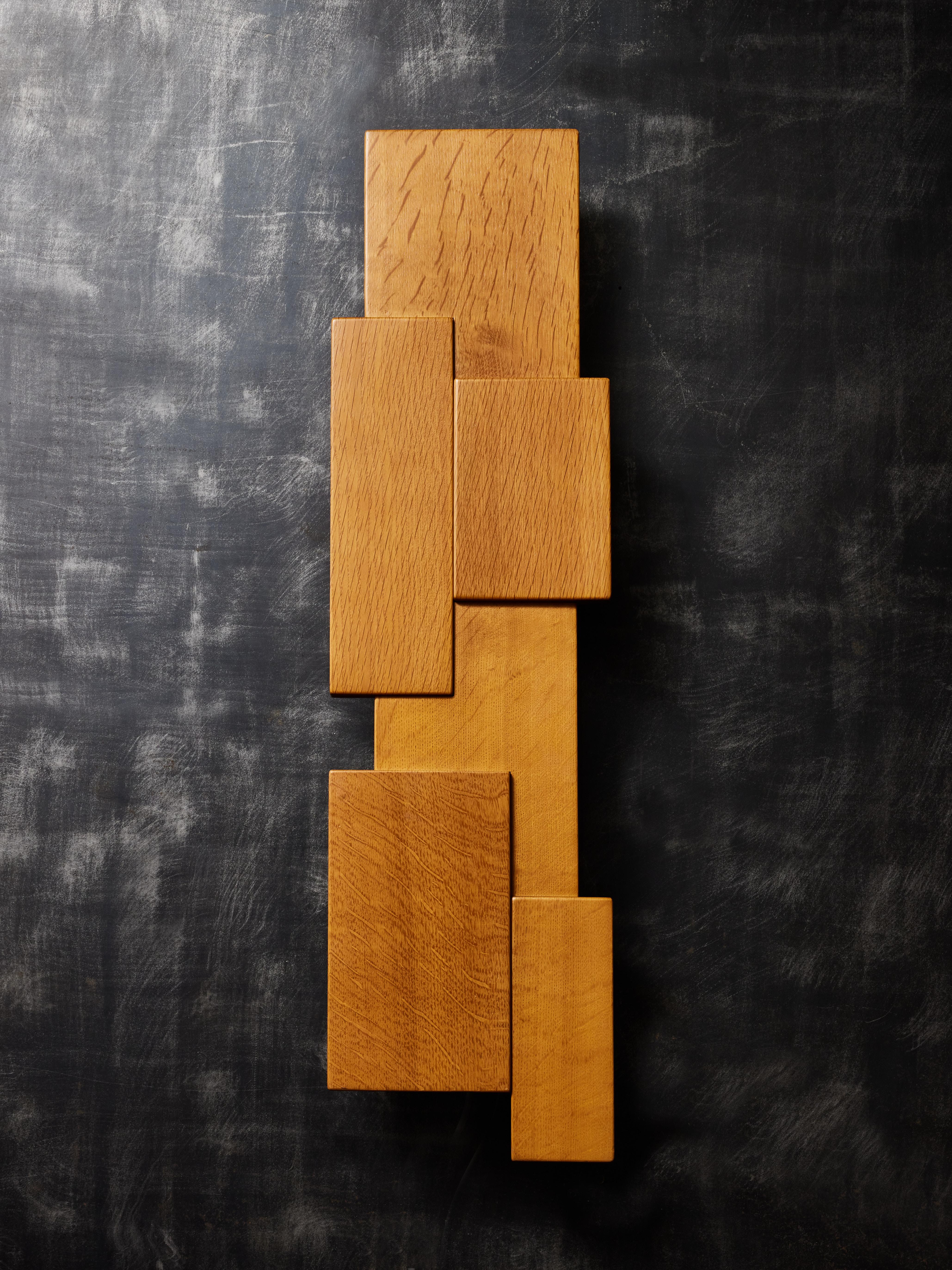 Mid-Century Modern Elongated Teak Wall Scone For Sale