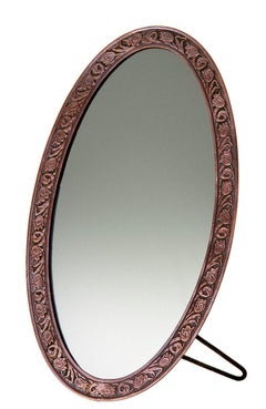 Elongated Victorian Brass Oval Easel Frame