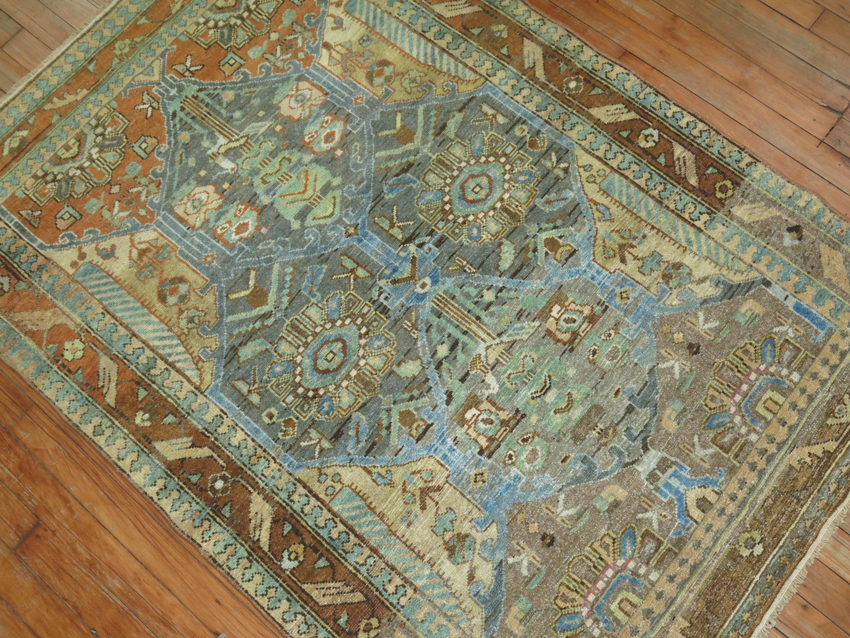 Wool Eloquent Persian Malayer Scatter Square Rug