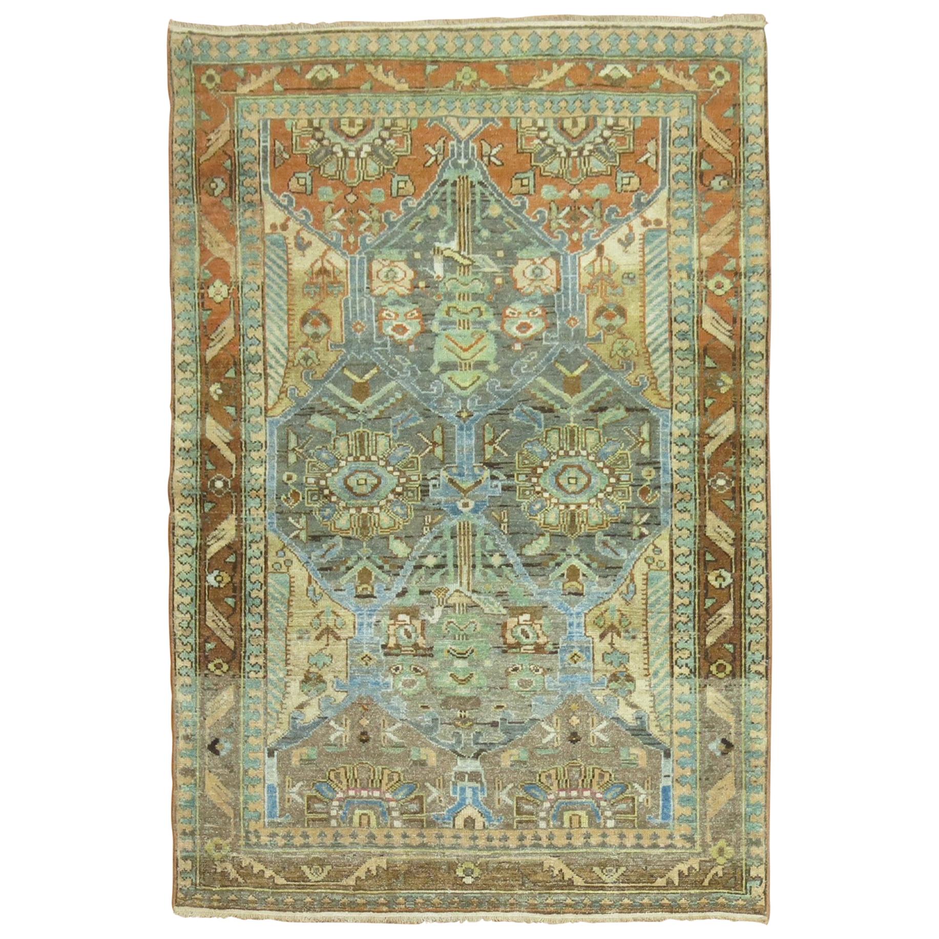 Eloquent Persian Malayer Scatter Square Rug