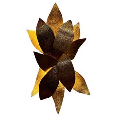 Elosa Hammered Brass Casting Wall Sconce