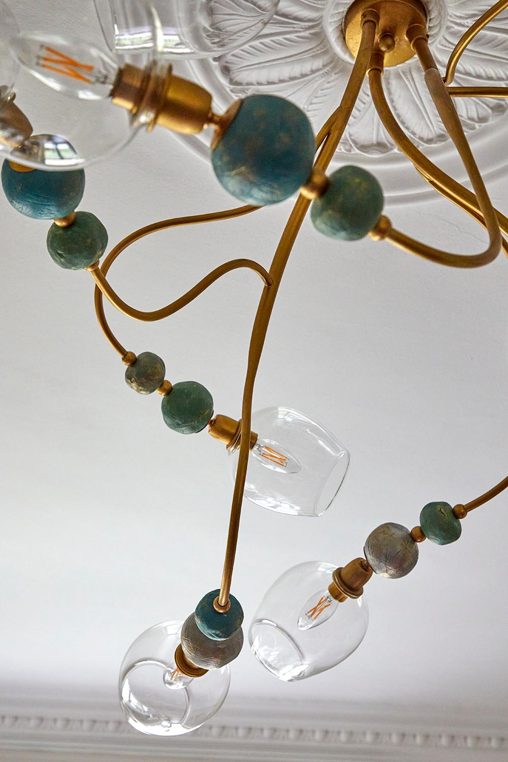 'Elowen' Contemporary Chandelier by Margit Wittig x Studio Peake In New Condition In  London, GB