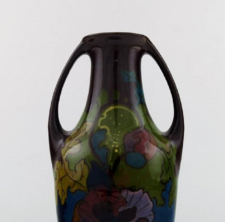 art nouveau vase with handles