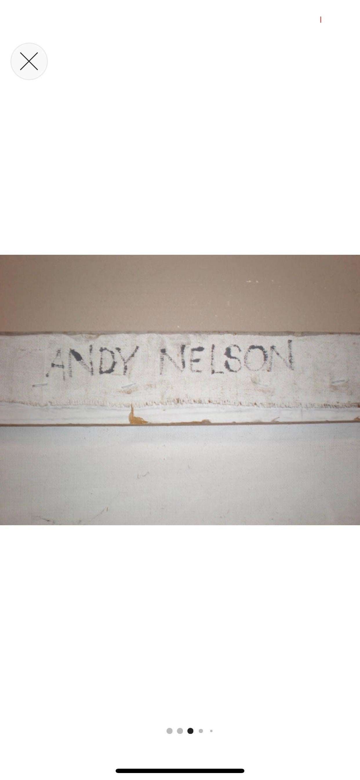 Elrod/Chase, maßgefertigtes modernes Kunstgemälde aus Holz und Leinwand von Andy Nelson (Moderne) im Angebot