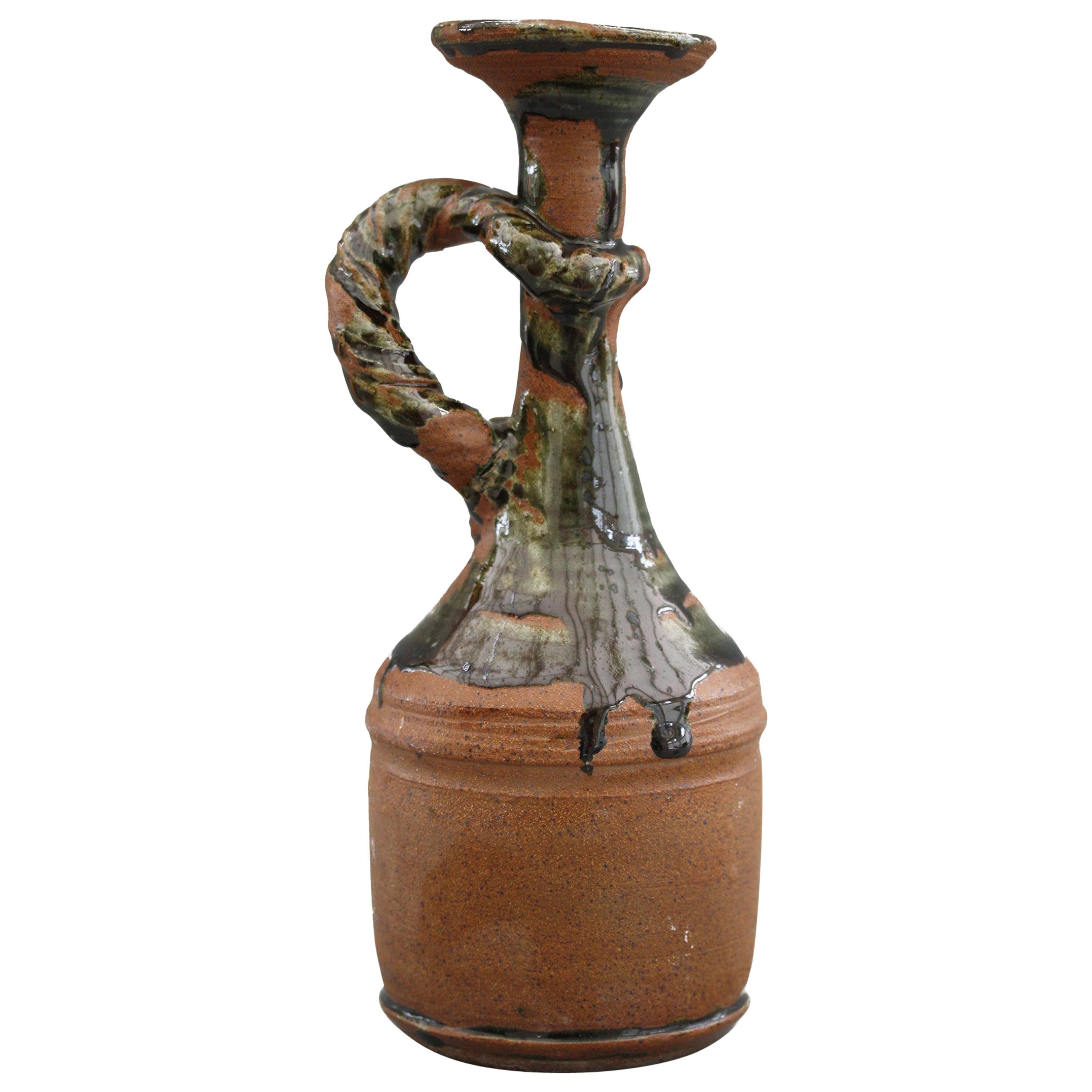 Elsa Benattar Studio Pottery Handled Vase 20th Century