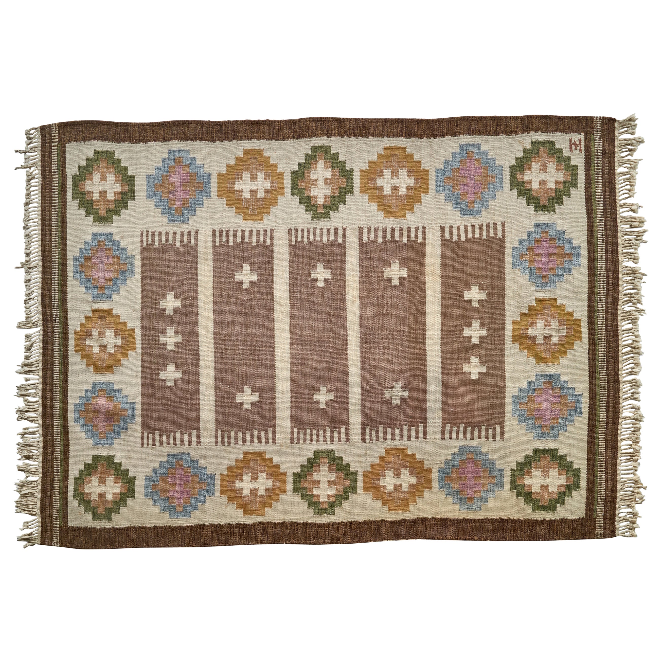 Elsa Ekholm, Tapis, laine, Suède, années 1960