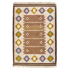 Elsa Ekholm, Swedish Flat Weave Rug Röllakan