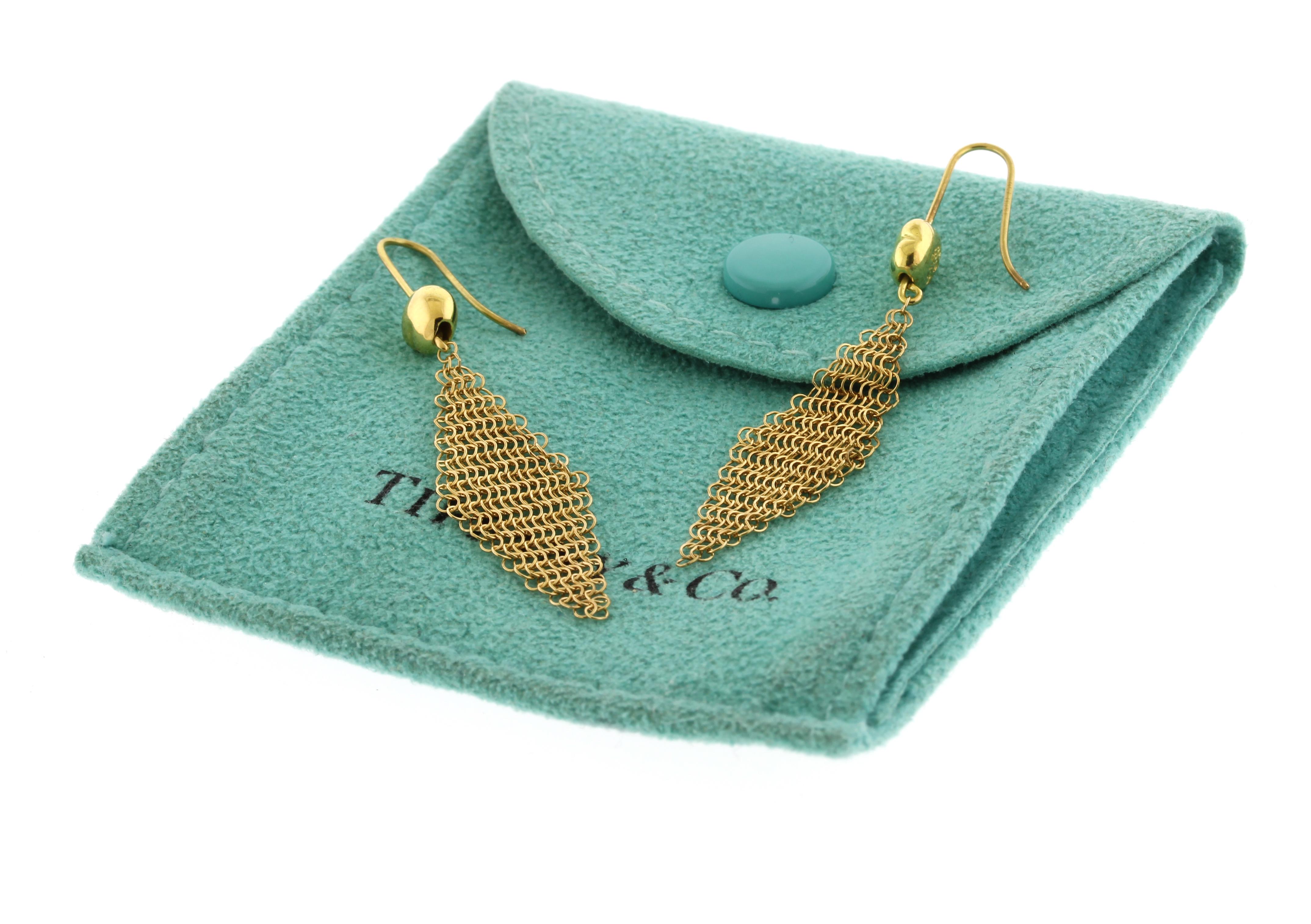 Boucles d'oreilles Elsa Peretti en maille 18kt Unisexe en vente