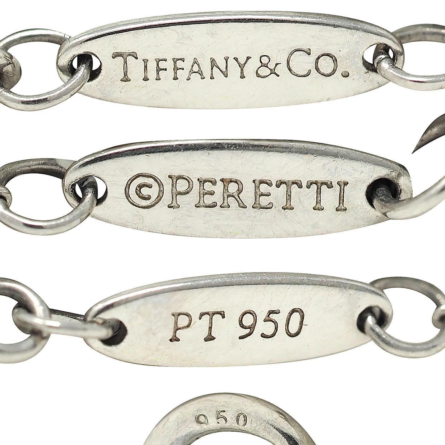 Collana Elsa Peretti 2000 con diamanti in platino e diamanti per ogni metro di distanza in vendita 2