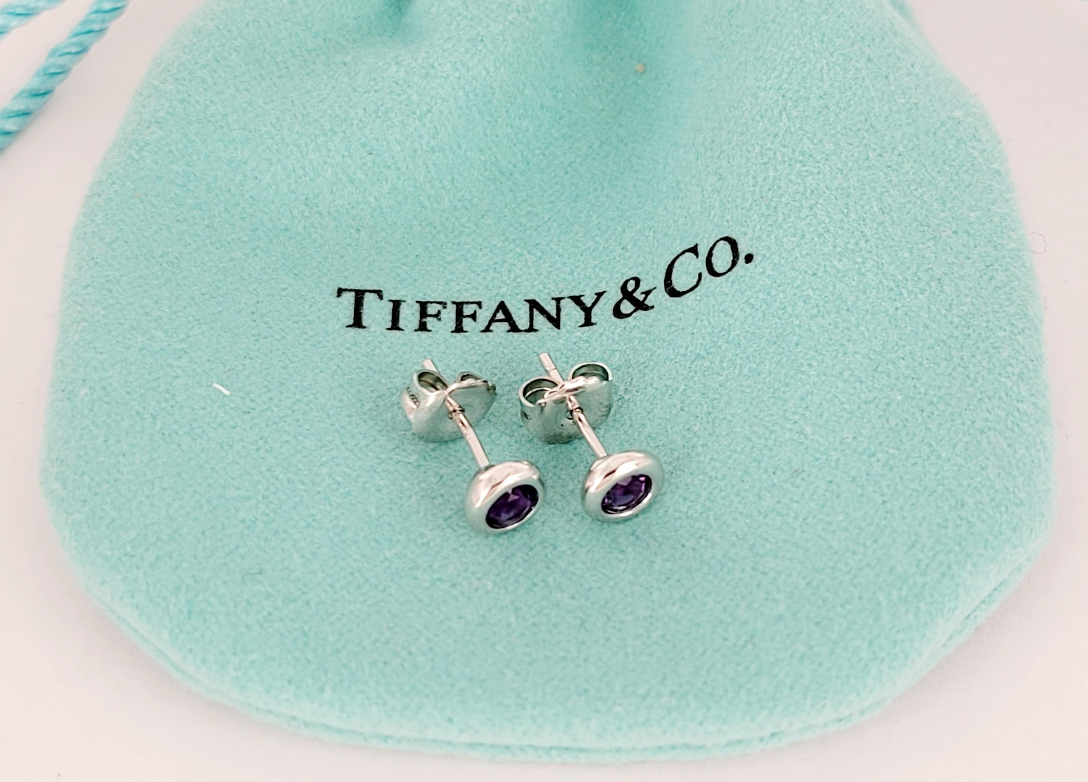 Elsa Peretti  Amethyst  Color by the Yard Earrings In New Condition In New York, NY