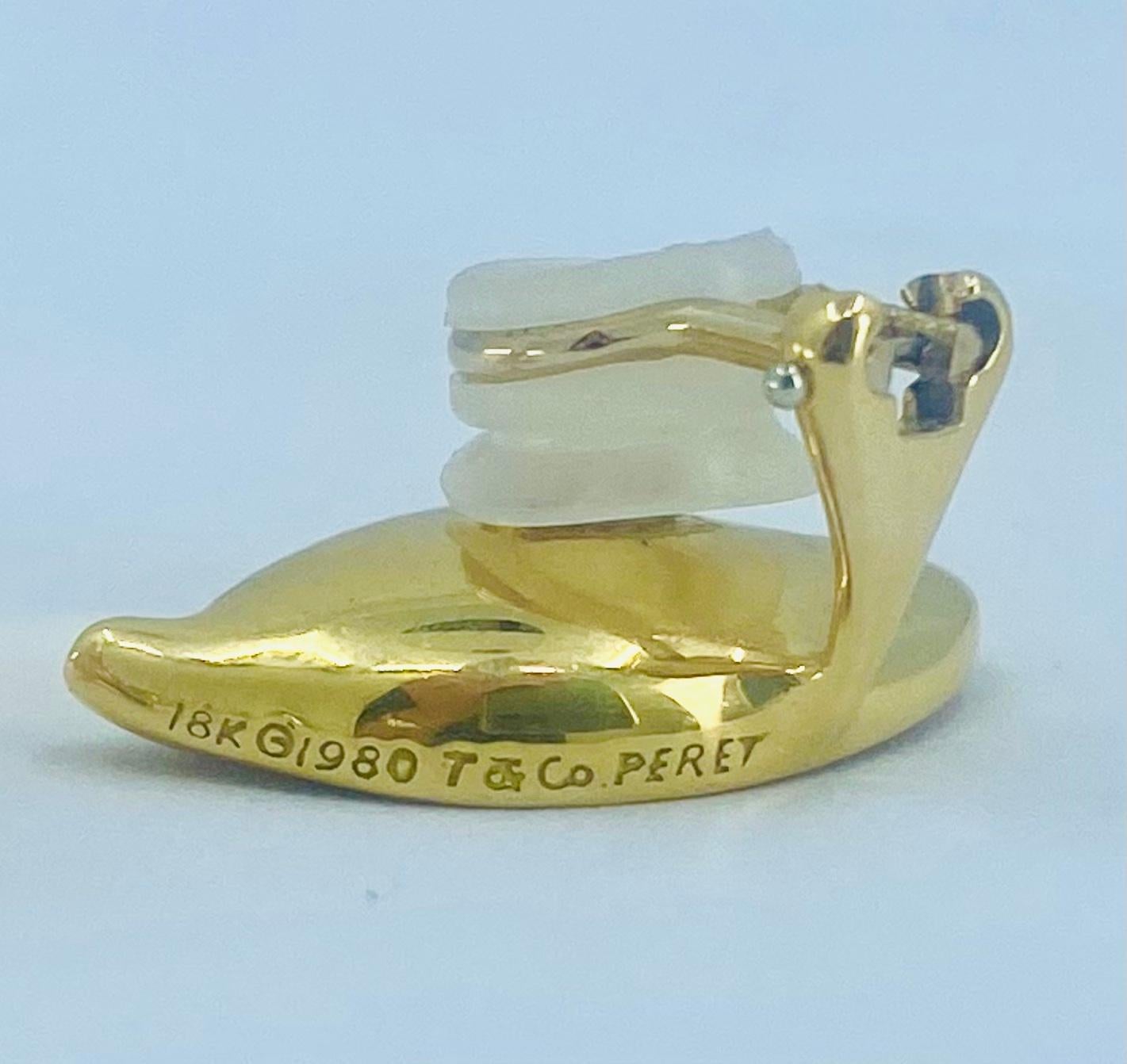 Elsa Peretti Calla Lily Gold Earrings 2