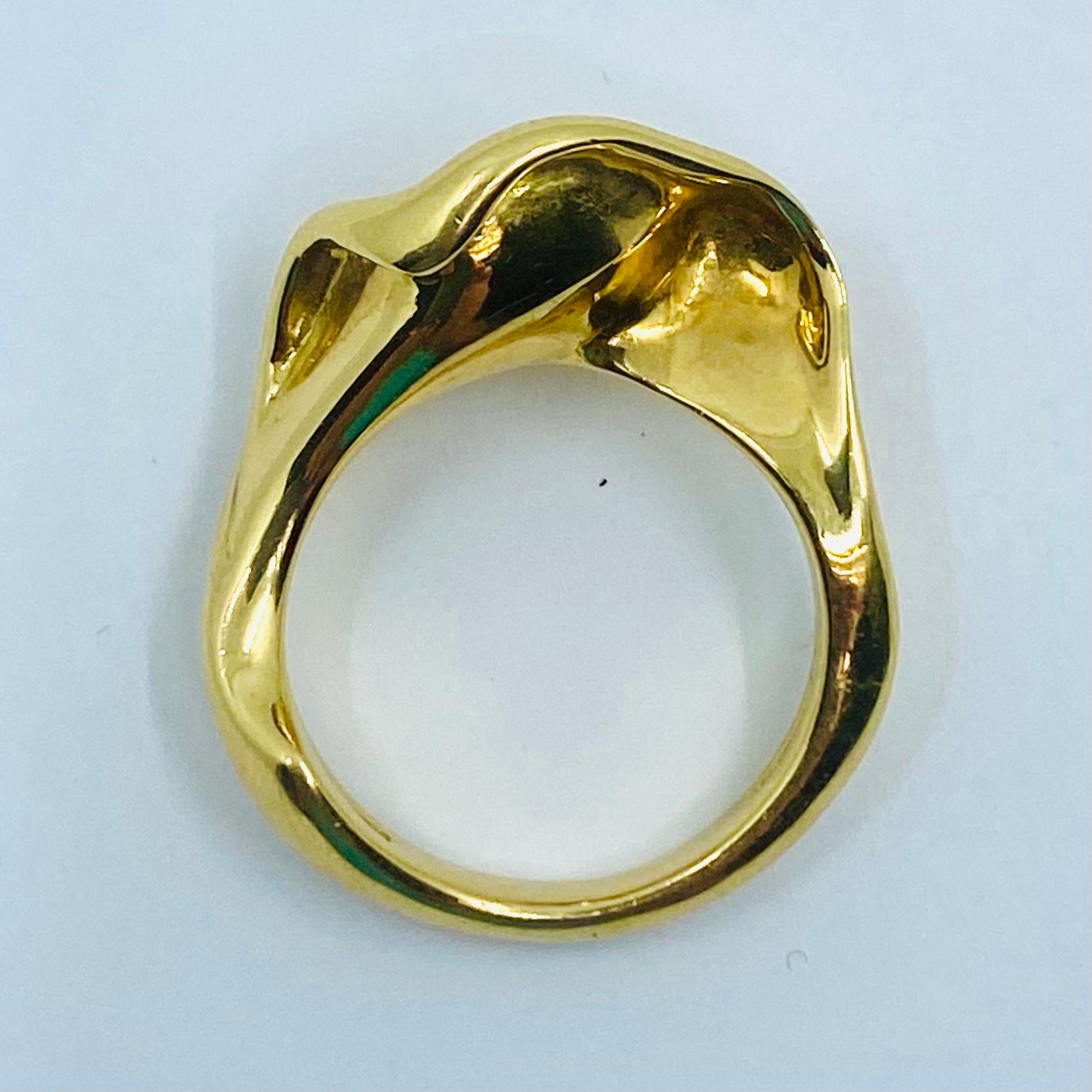  Elsa Peretti Calla Lily Ring In Excellent Condition In Beverly Hills, CA