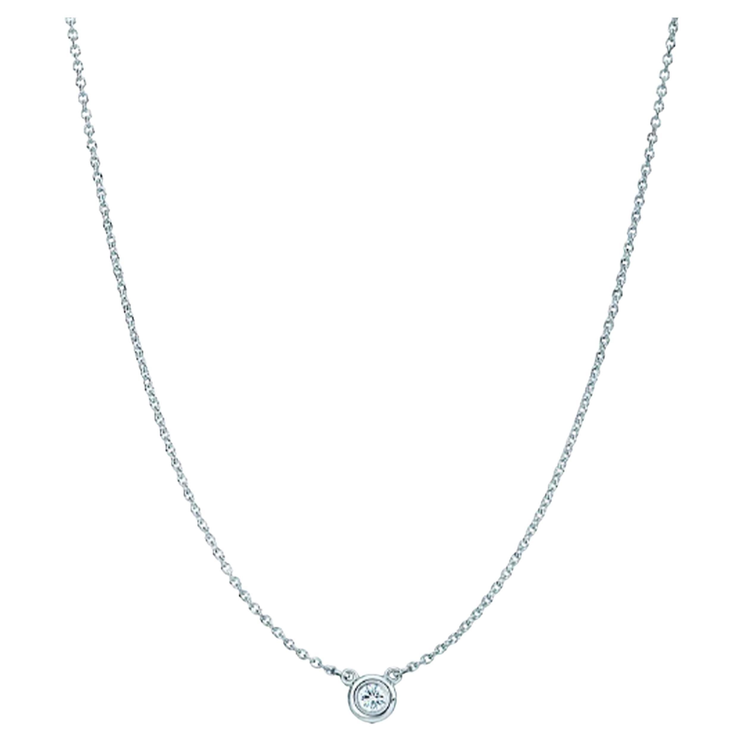 Elsa Peretti Diamonds by the Yard Single Diamond Pendant