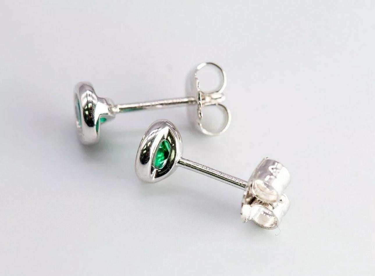 Women's Elsa Peretti Emerald  Color by the Yard Earrings For Sale