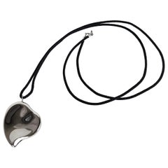 Elsa Peretti for Halston Heart Mirror Pendant