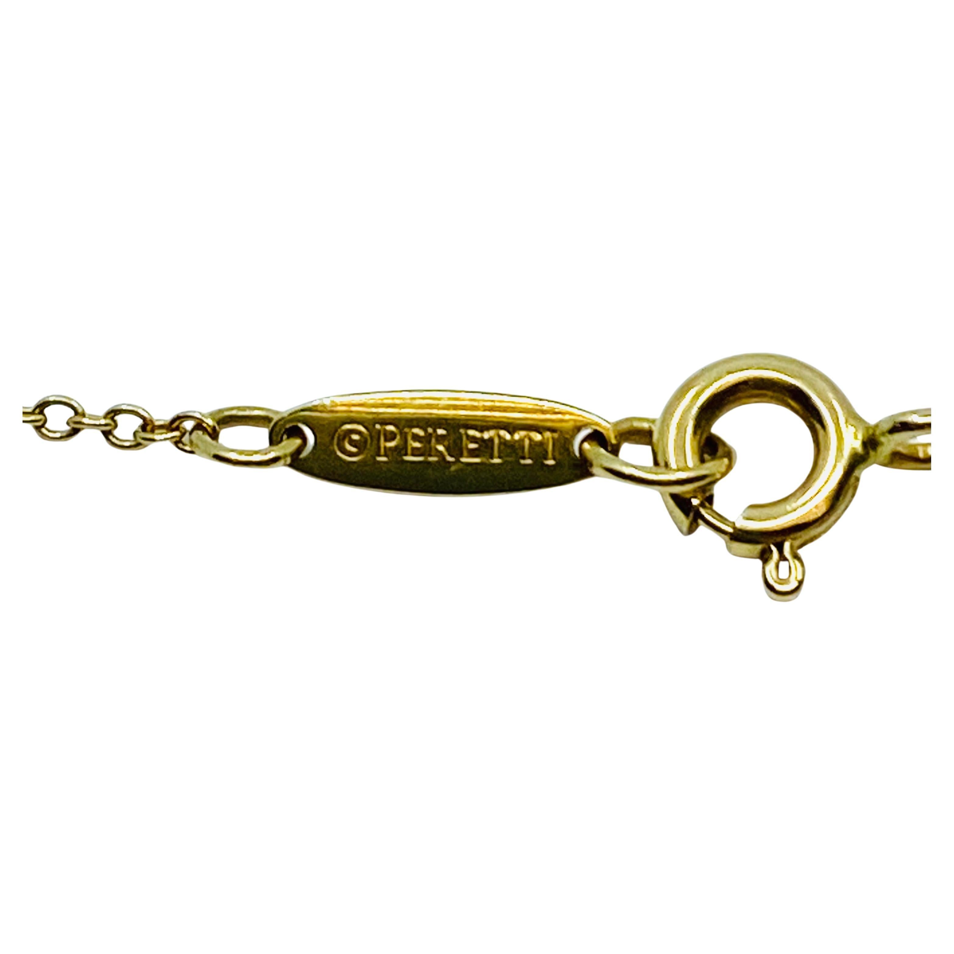 Elsa Peretti for Tiffany & Co. Teardrop Jade Pendant Gold Necklace For Sale 1