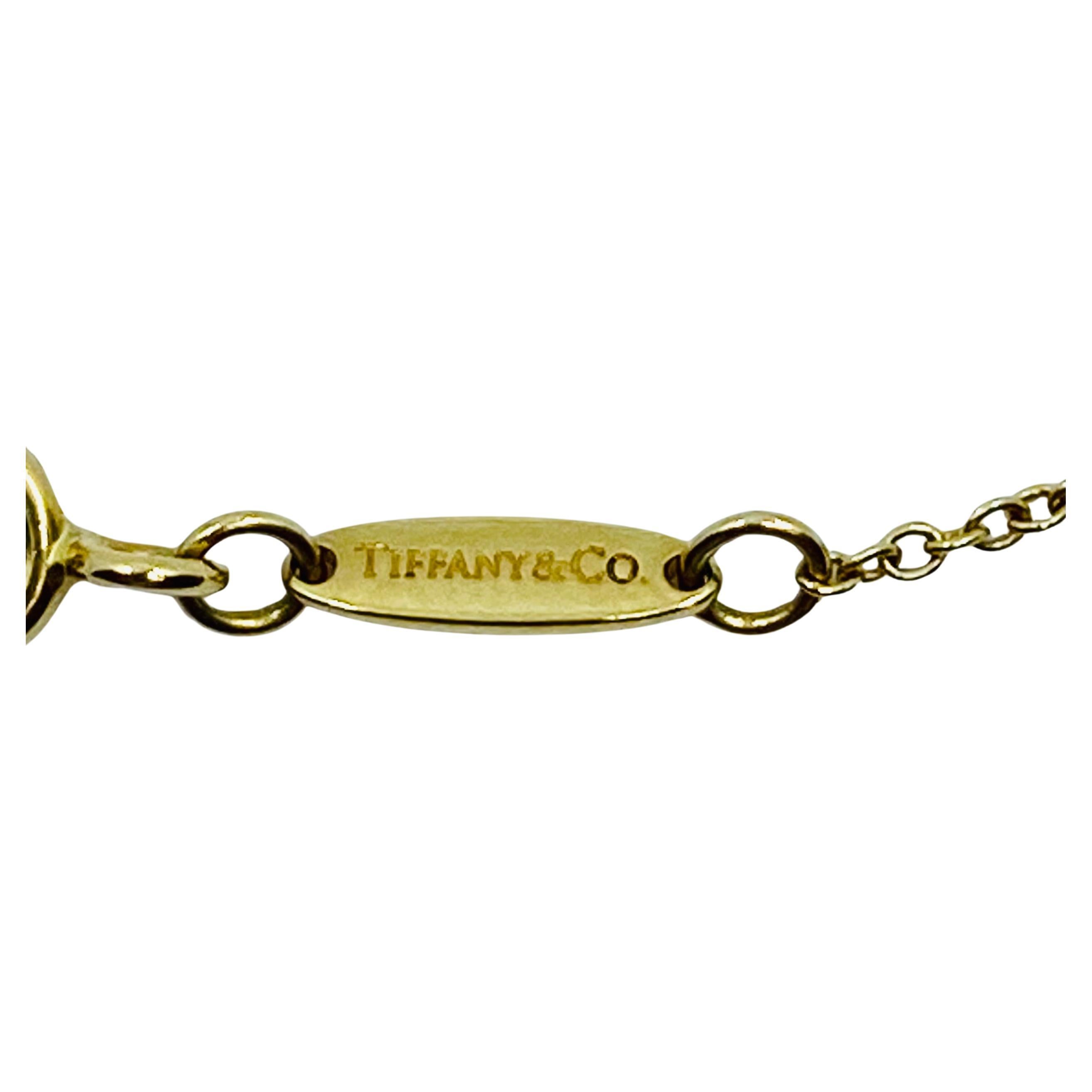 Elsa Peretti for Tiffany & Co. Teardrop Jade Pendant Gold Necklace For Sale 2