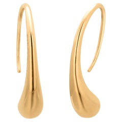 Elsa Peretti for Tiffany and Co 18K Yellow Gold 'Teardrop' Earrings