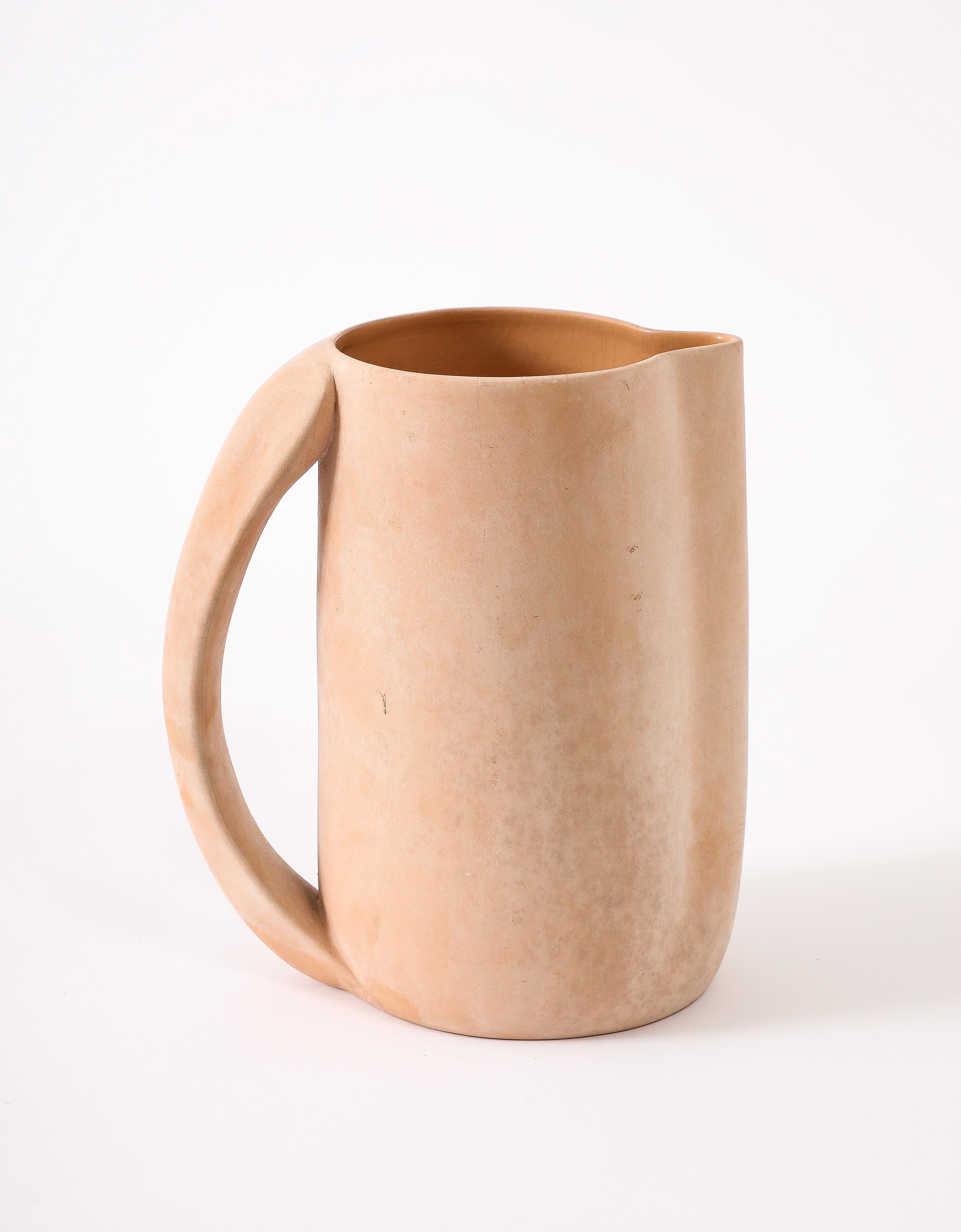 Unglazed Elsa Peretti for Tiffany Biscuit Pitcher. USA 1960's