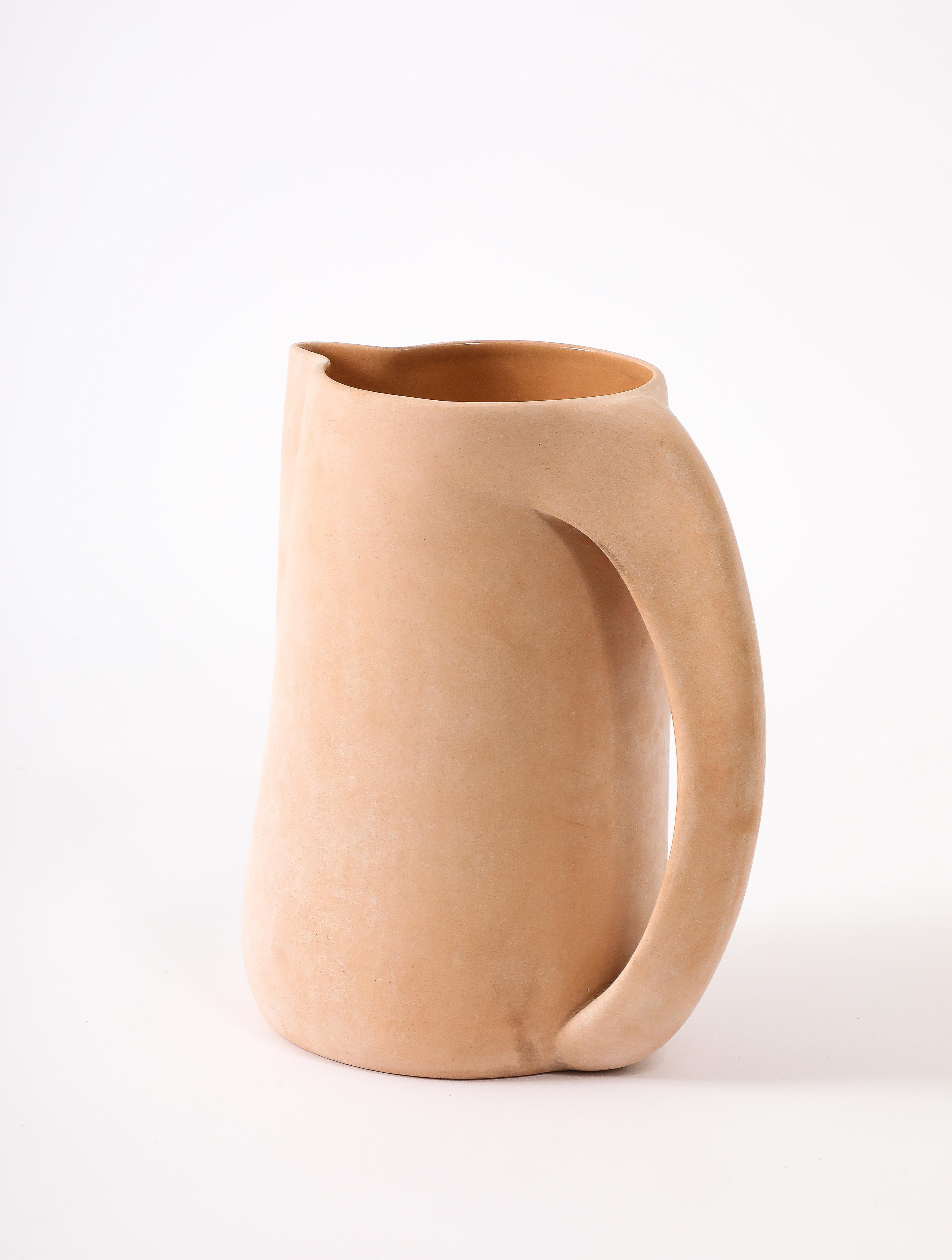 Ceramic Elsa Peretti for Tiffany Biscuit Pitcher. USA 1960's