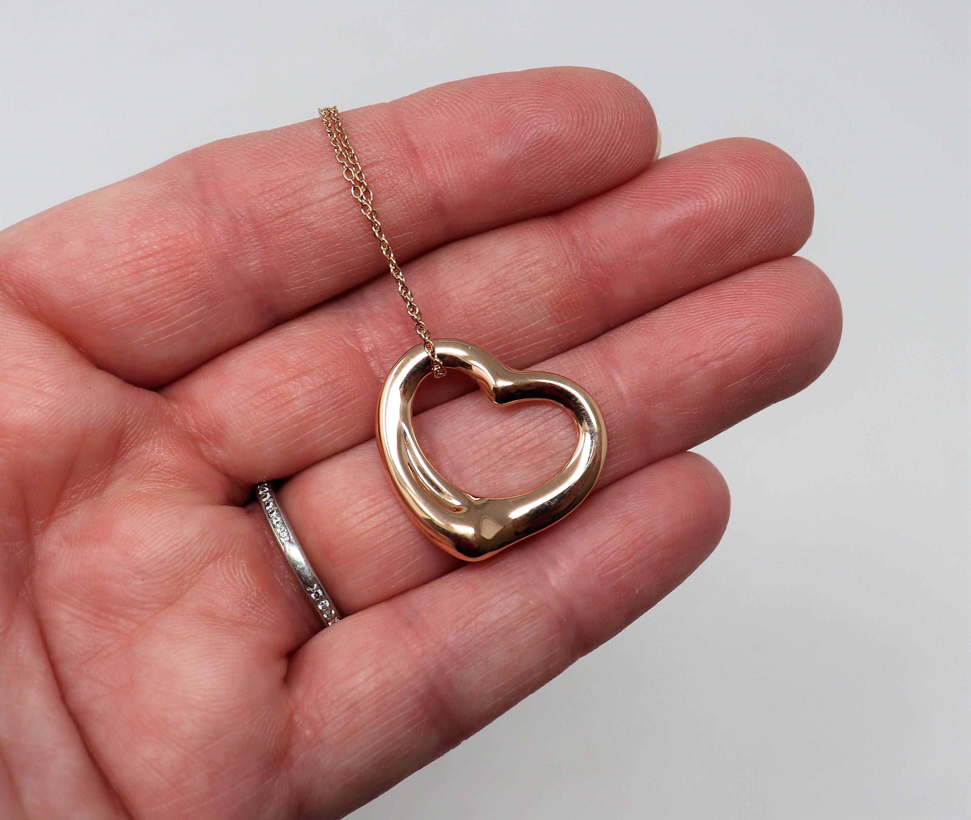 rose gold heart necklace tiffany