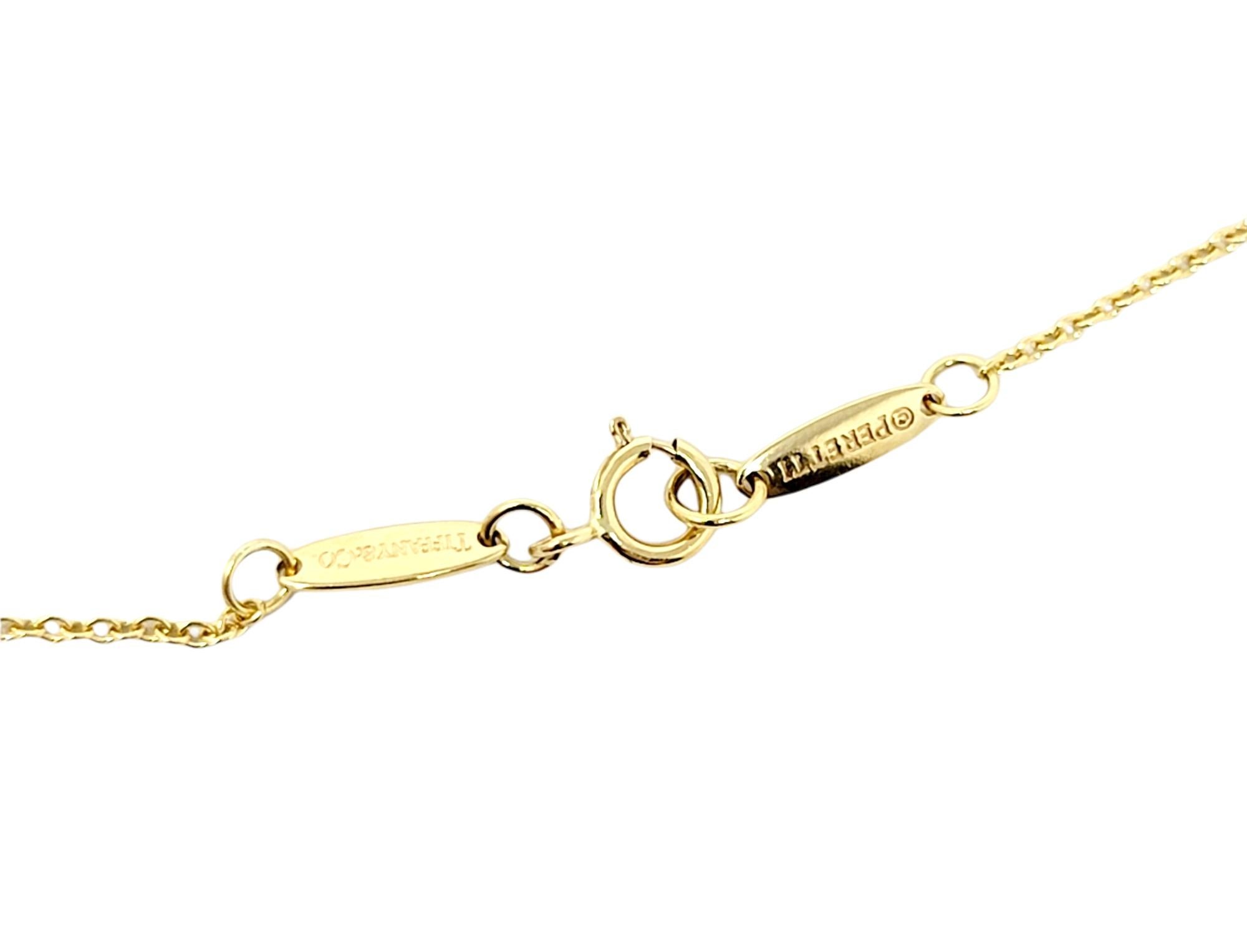 Elsa Peretti for Tiffany & Co. 18 Karat Yellow Gold Open Heart Pendant Necklace 5
