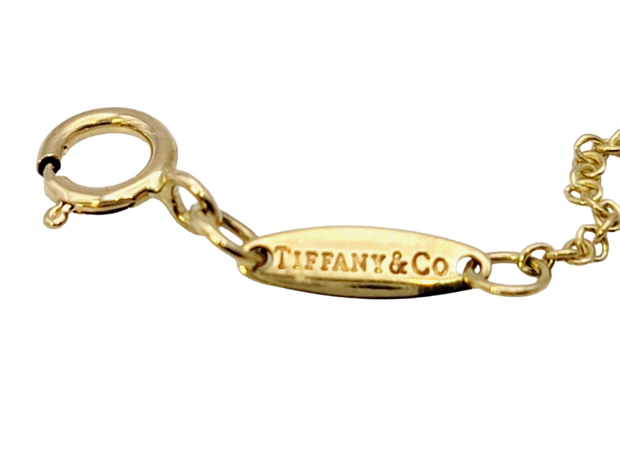 Elsa Peretti pour Tiffany & Co. Collier pendentif en forme de cœur ouvert en or jaune 18 carats en vente 6