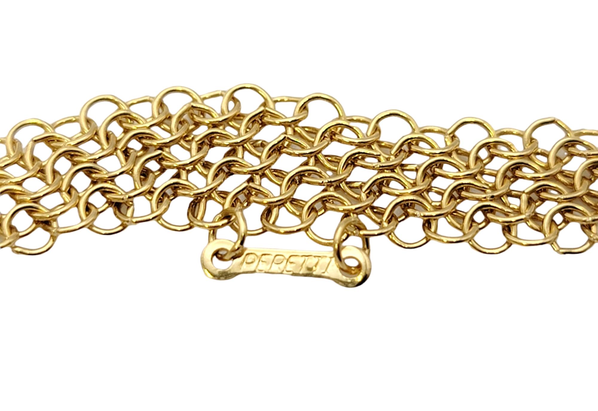 Elsa Peretti for Tiffany & Co., collier en maille en or jaune 18 carats, taille S en vente 2