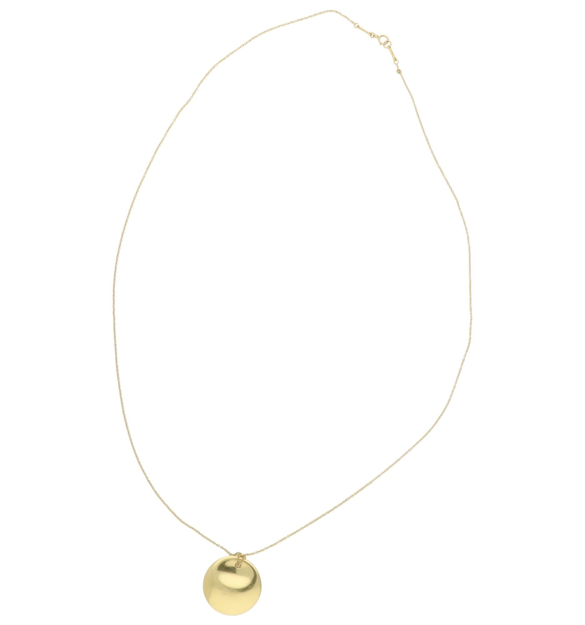 Women's or Men's Elsa Peretti for Tiffany & Co. 18 Carat Gold Pendant Necklace