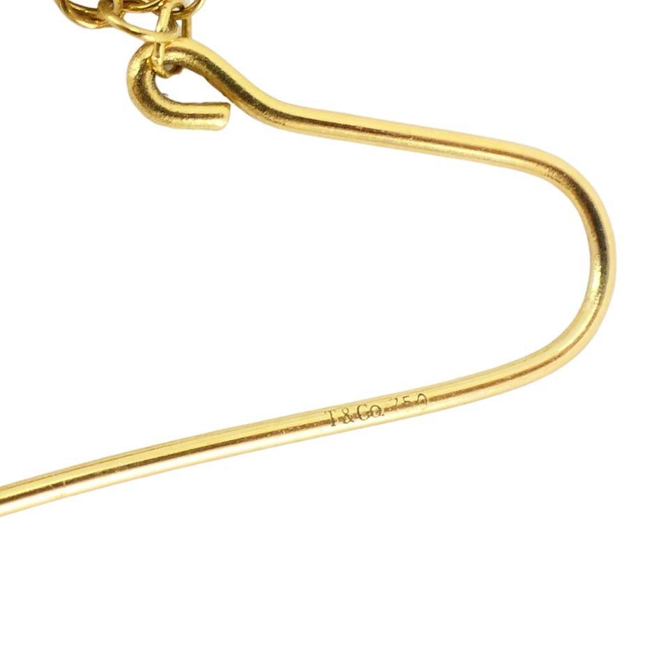 Elsa Peretti for Tiffany & Co. Orecchini a goccia a maglie larghe in oro 18k in vendita 4