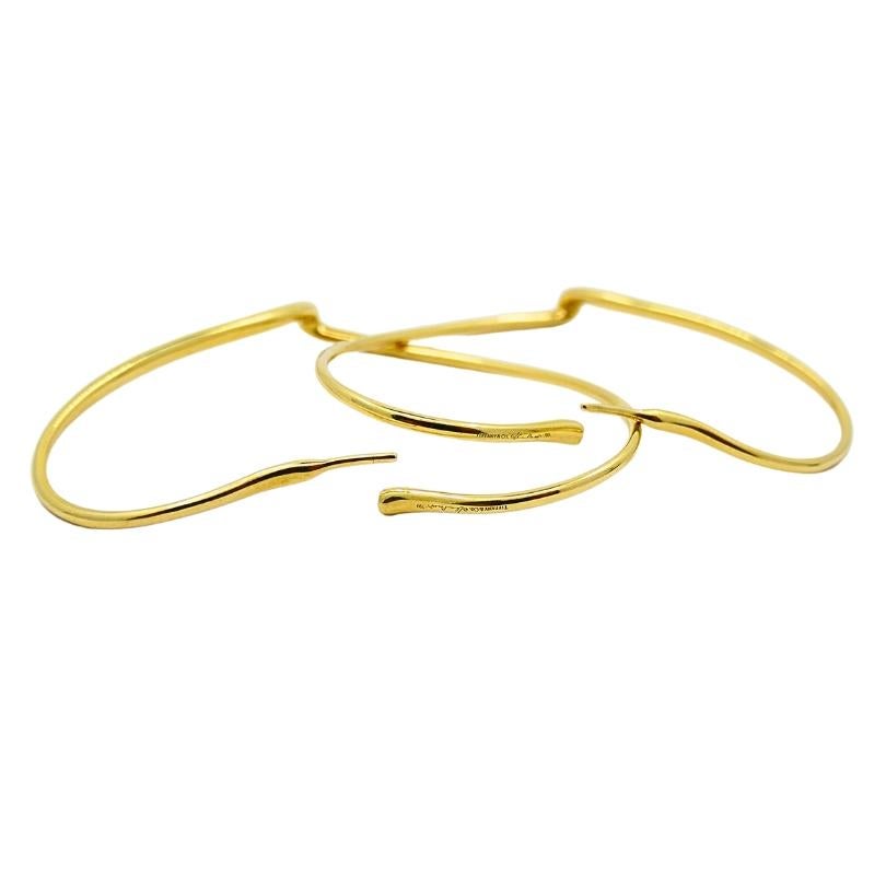 Elsa Peretti für Tiffany & Co. Offene Herz-Ohrringe aus 18 Karat Gold im Angebot 2