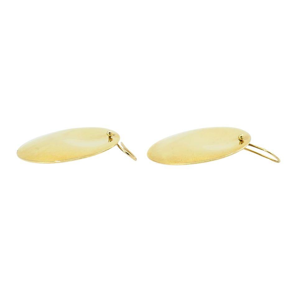 Elsa Peretti for Tiffany & Co. 18k Gold Round Hook Earrings 2