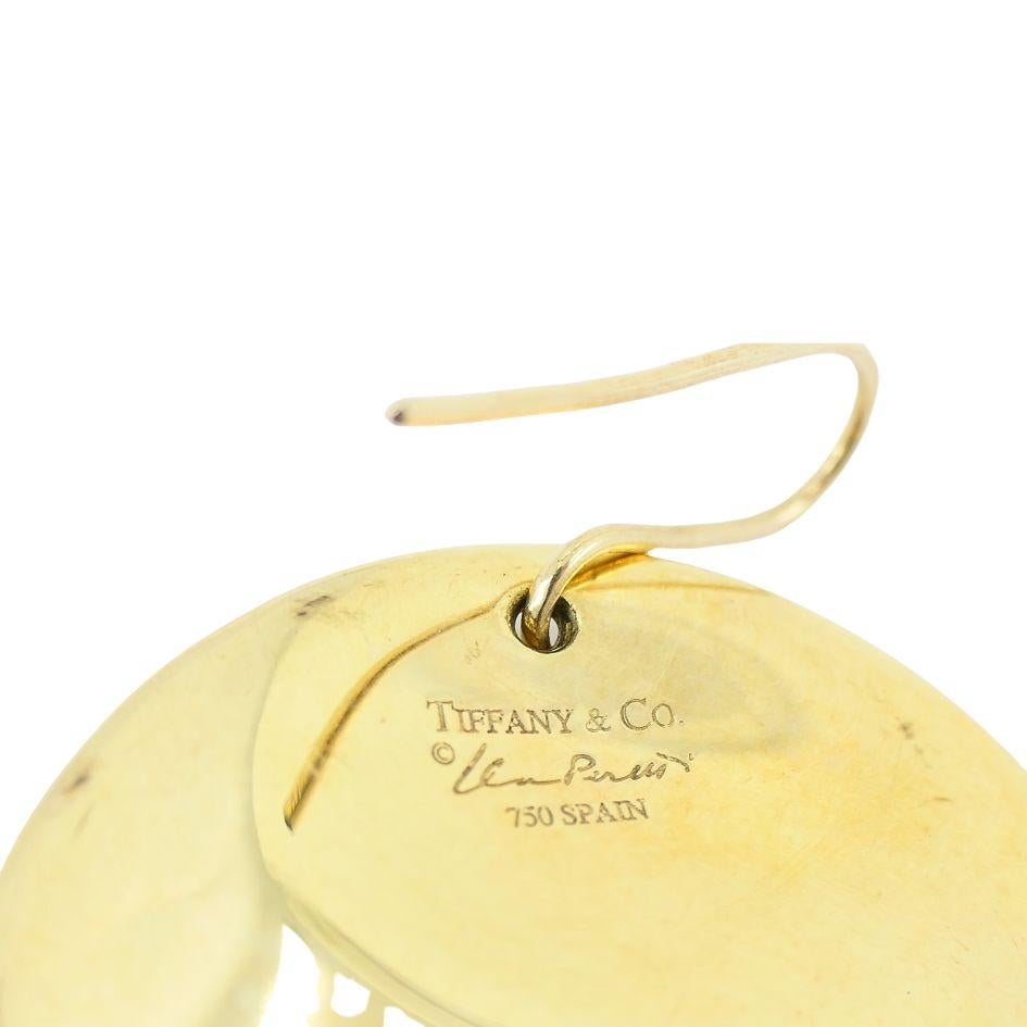 Elsa Peretti for Tiffany & Co. 18k Gold Round Hook Earrings 3