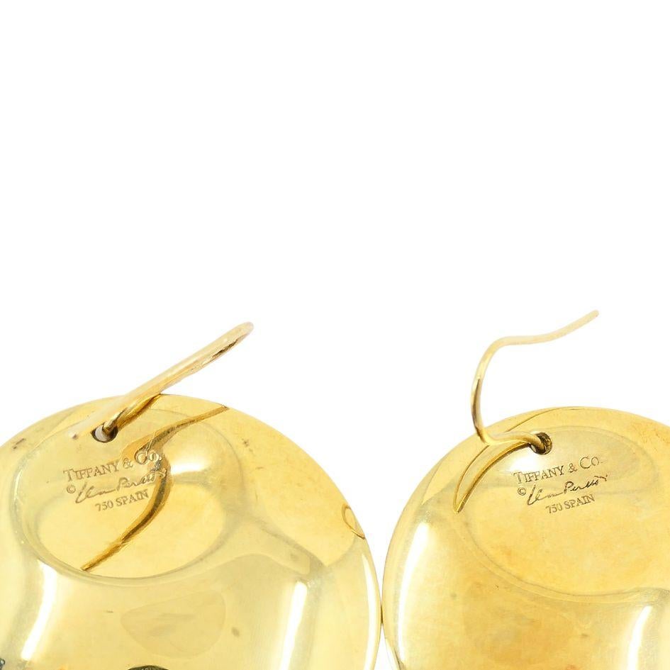 Elsa Peretti for Tiffany & Co. 18k Gold Round Hook Earrings 4