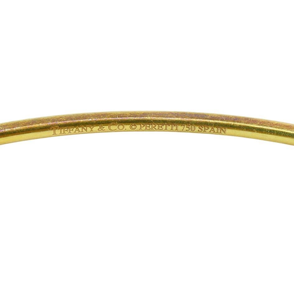 Elsa Peretti for Tiffany & Co. 18k Gold Teardrop Bypass Bangle Bracelet 4