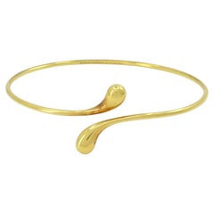 Elsa Peretti for Tiffany & Co. 18k Gold Teardrop Bypass Bangle Bracelet