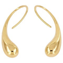 Elsa Peretti for Tiffany & Co 18K Yellow Gold Teardrop Earrings