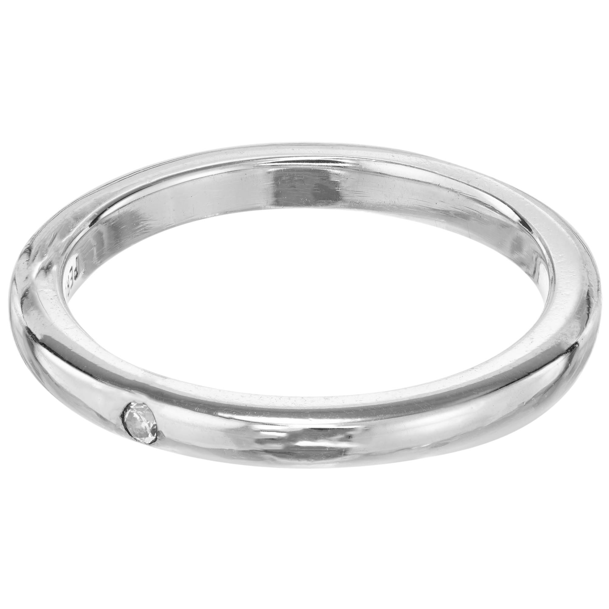 Elsa Peretti für Tiffany & Co. 0,02 Karat Diamant-Platin-Ring